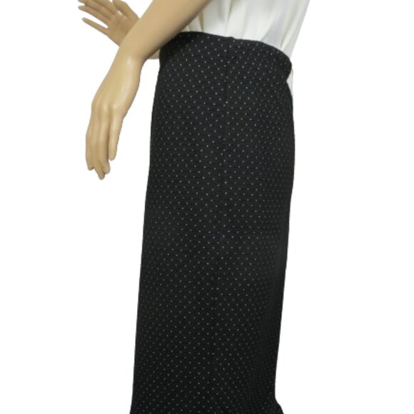 Max Studio Polka Dot Trumpet Skirt - Picture 4 of 9